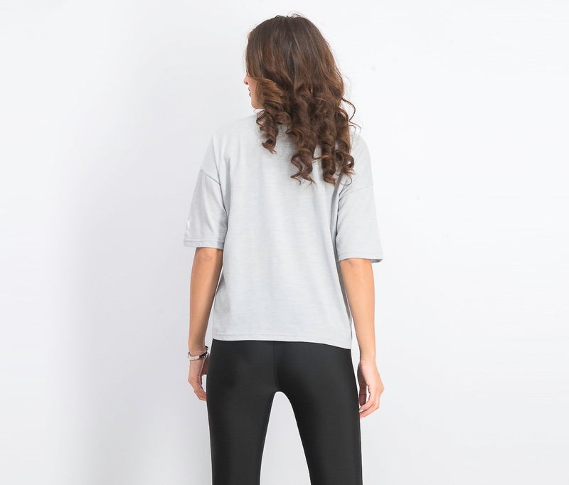 PUMA Women X SG Loose,Fit Top, Light Grey Heather - Image 2